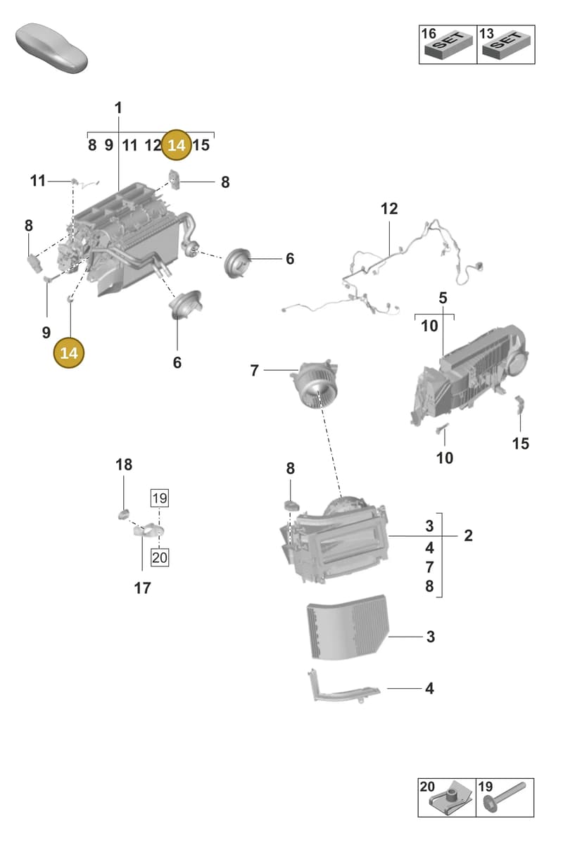 9A785734000 — Porsche Taycan Sport Turismo (2023-2025) diagram p56814000, position 14