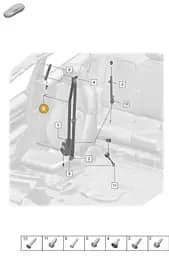 9A7857817 Porsche Seat Belt Guide
