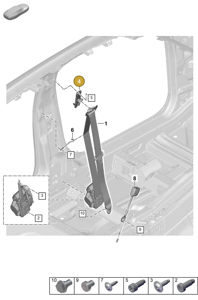 9A785781900 — Porsche Panamera (2023-2025) diagram p62812000, position 4
