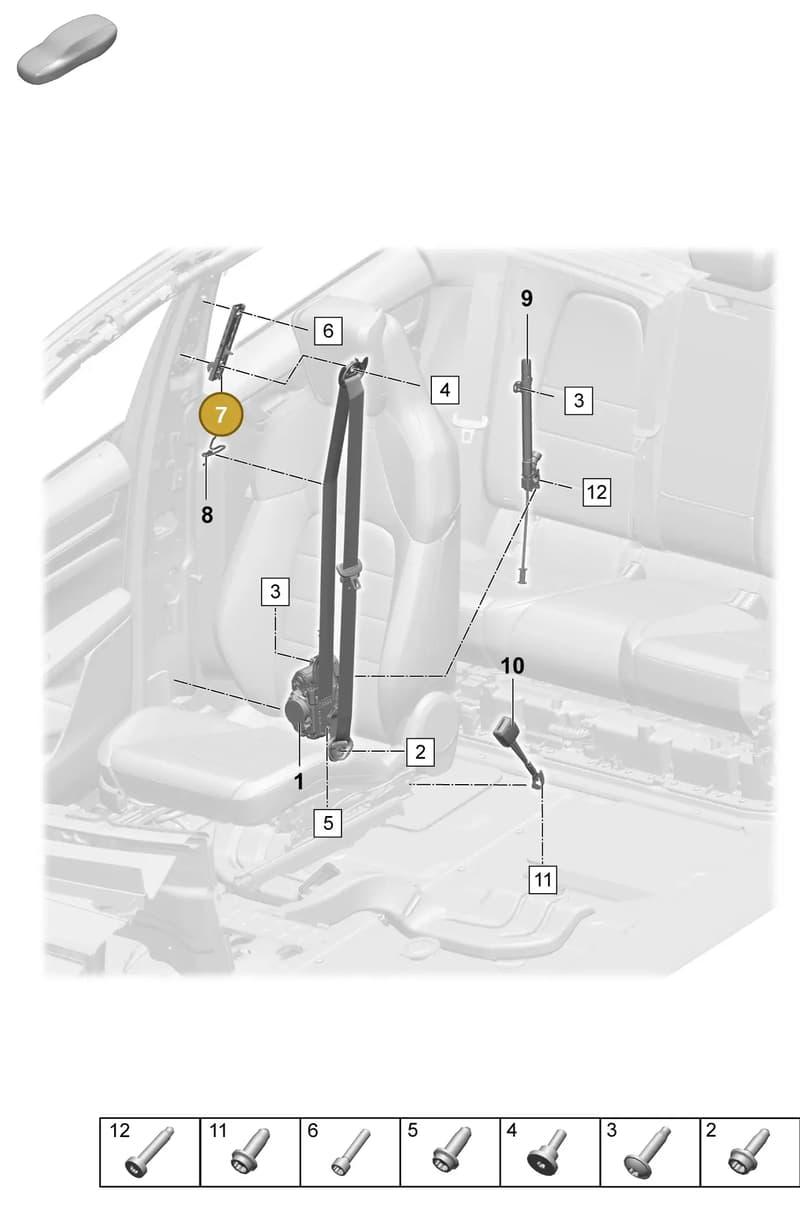 9A785781900 — Porsche Macan (2024-2024) diagram p61812000, position 7