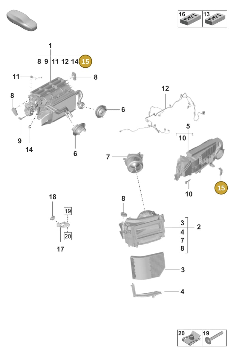 9A785828300 — Porsche Taycan Sport Turismo (2023-2025) diagram p56814000, position 15