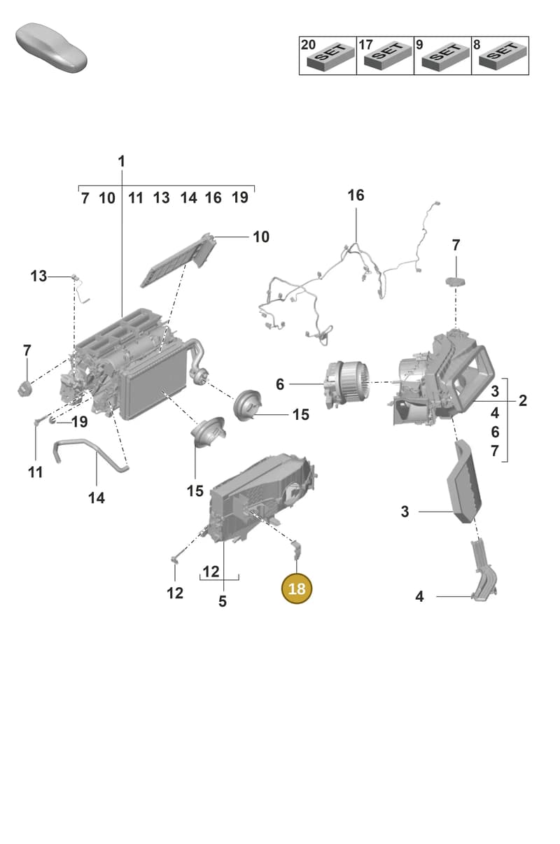 9A785828300 — Porsche Panamera (2020-2023) diagram p58814000, position 18