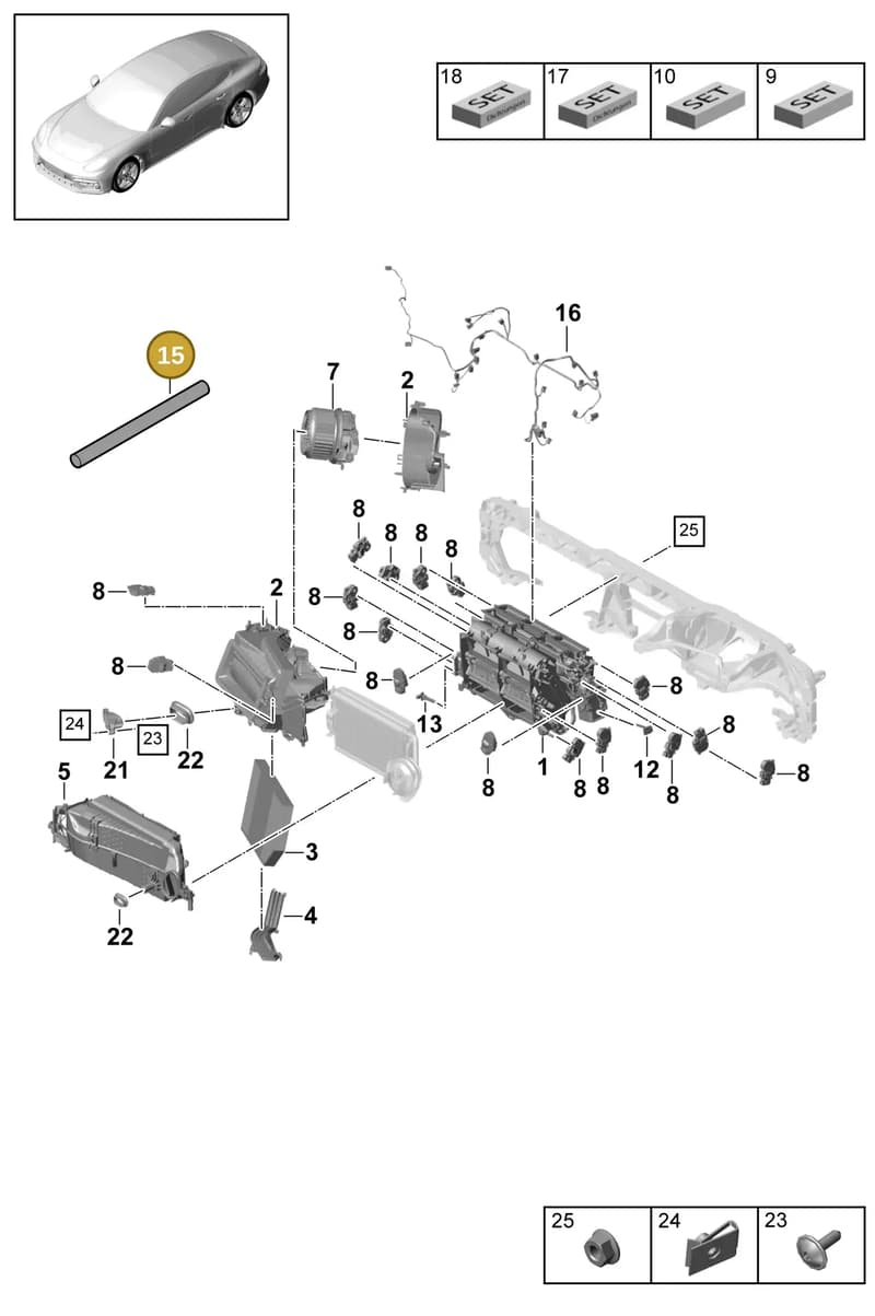 9A785861000 — Porsche Panamera (2016-2020) diagram p49814000, position 15