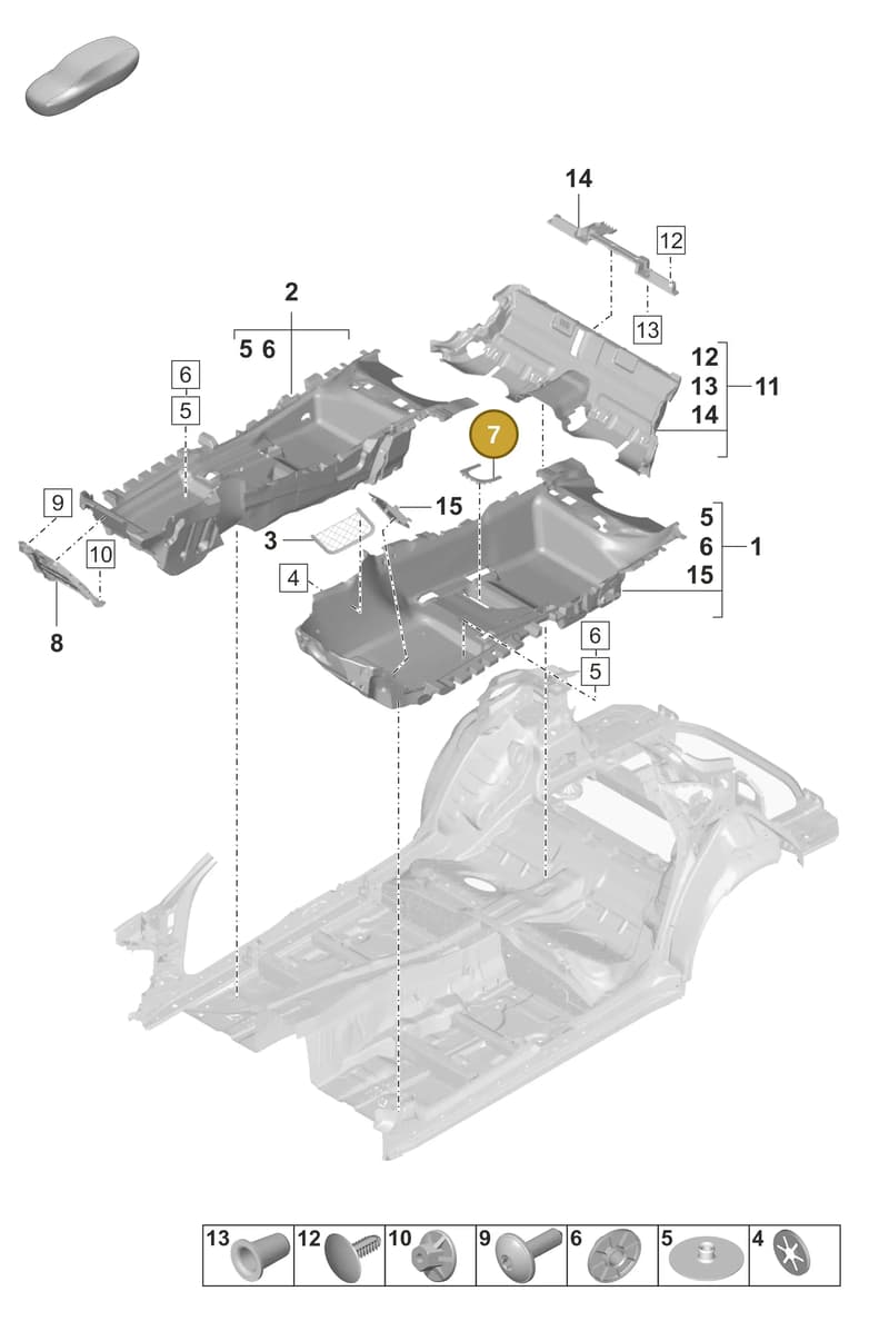 9A7863752003G0 — Porsche Panamera (2020-2023) diagram p58807110, position 7