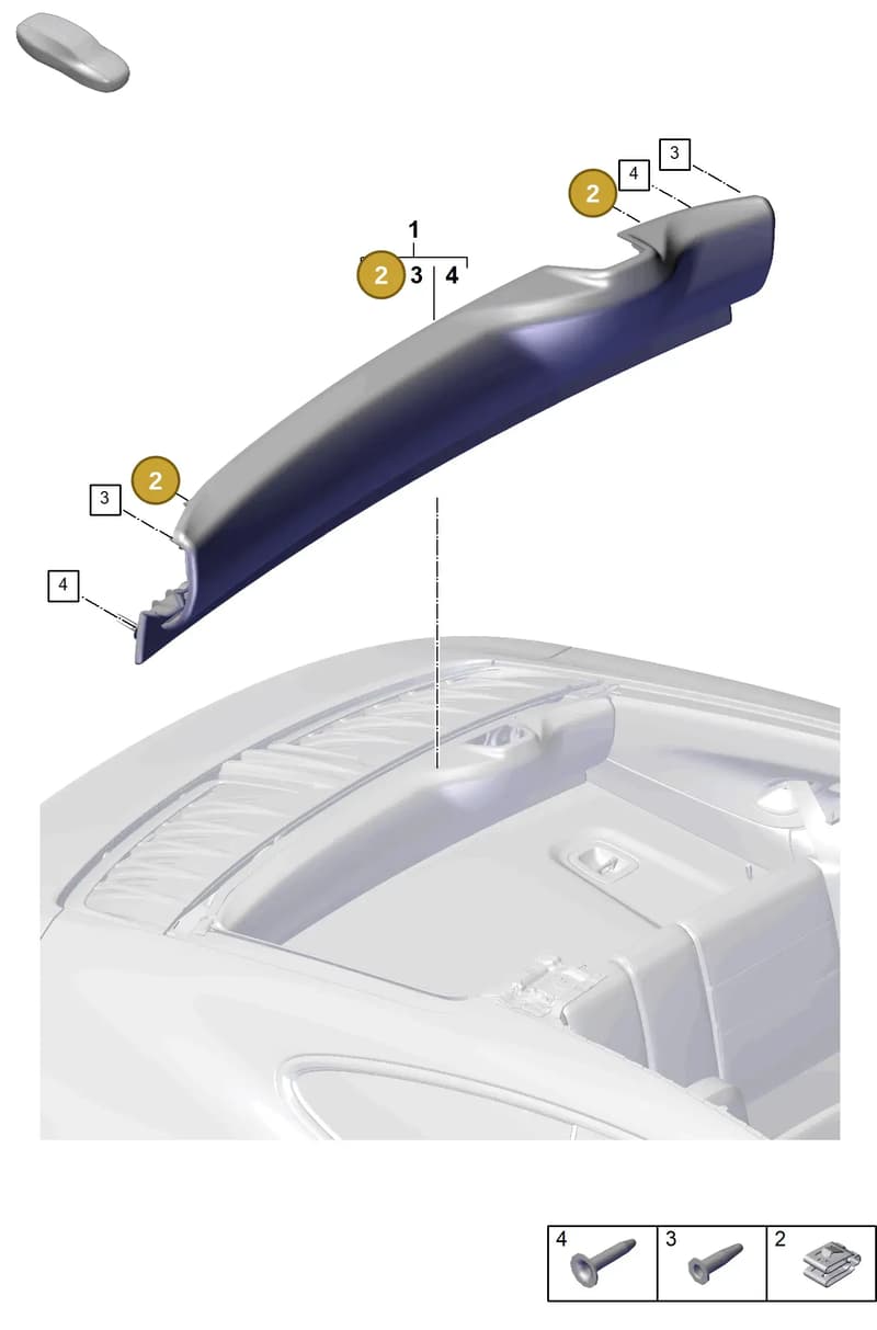 9A786421500 — Porsche 911 (2024-2025) diagram p63807510, position 2
