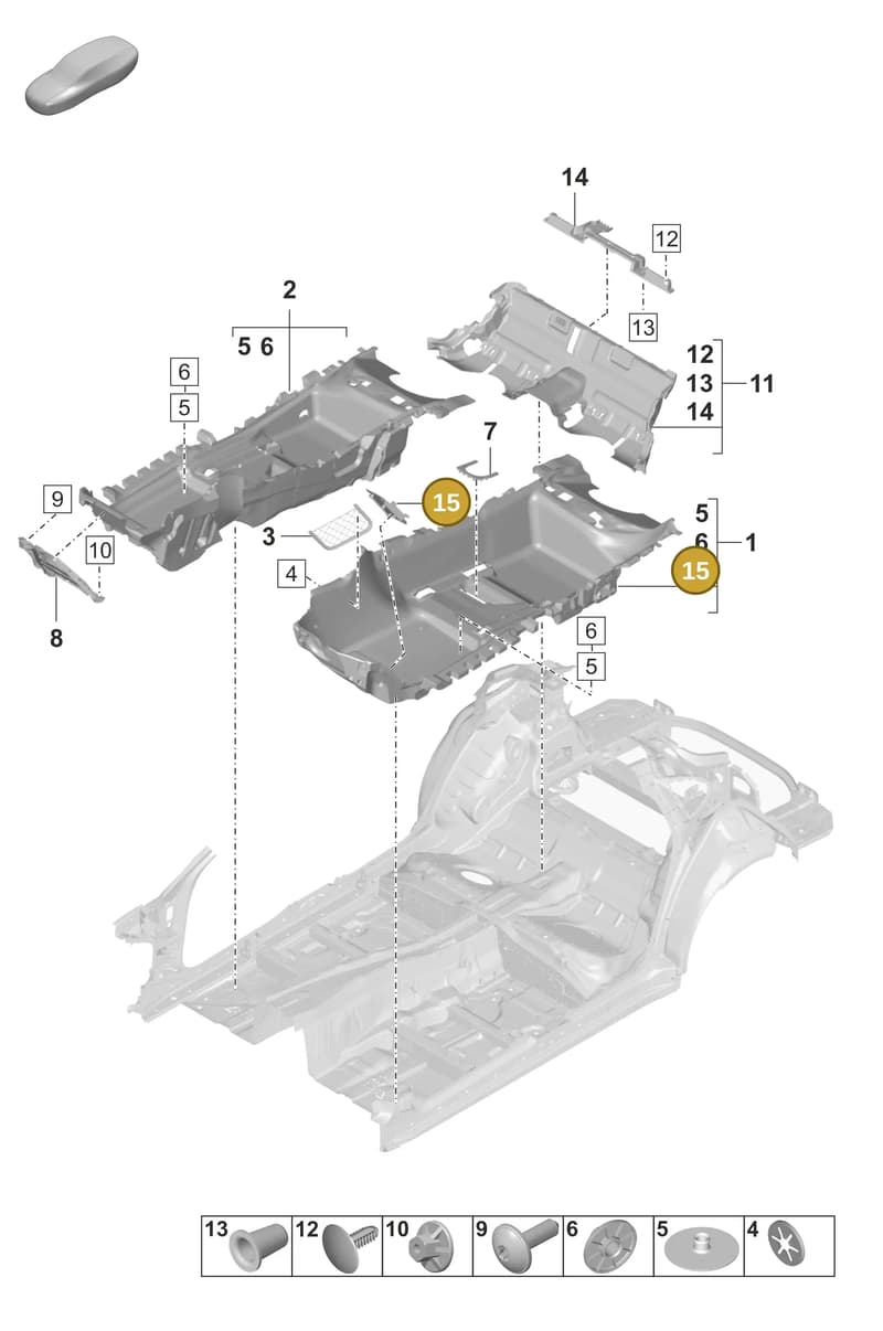 9A7864778001E0 — Porsche Panamera (2020-2023) diagram p58807110, position 15