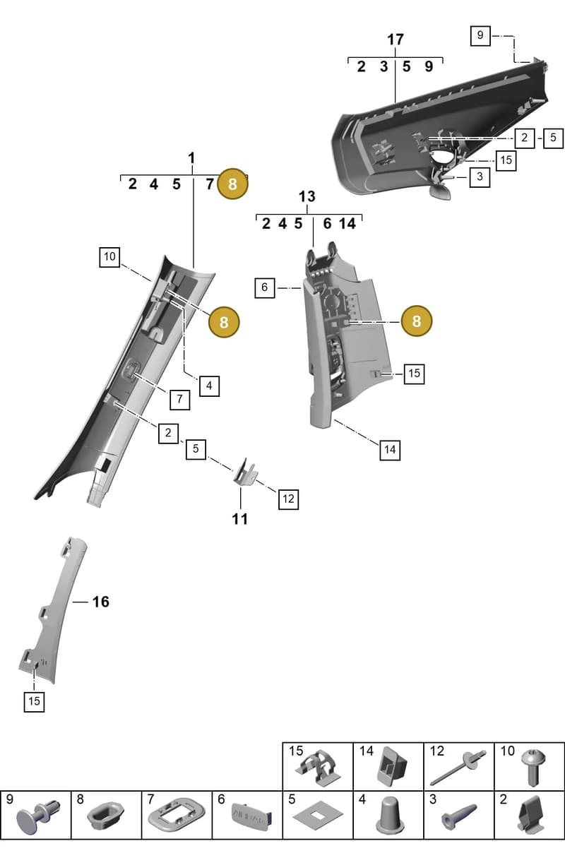 9A786714400 — Porsche 911 (2024-2025) diagram p63807200, position 8