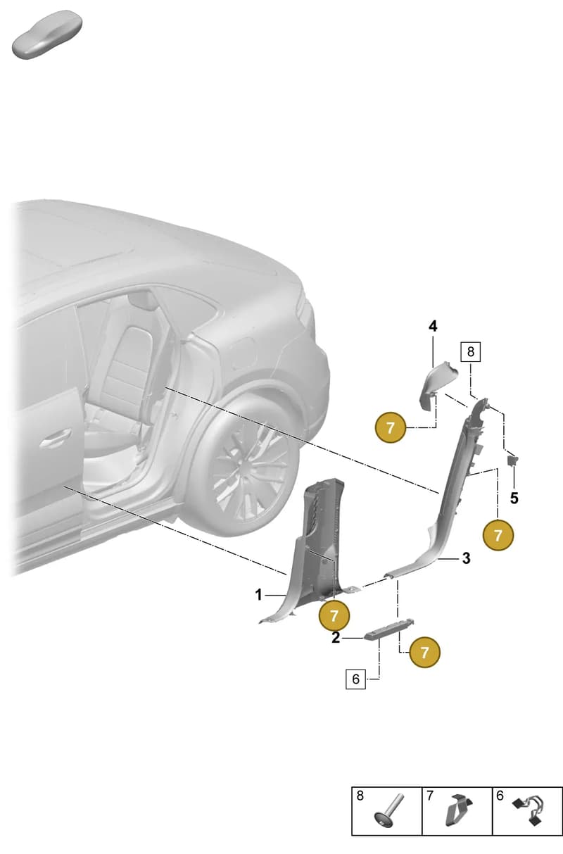 9A786727610 — Porsche Macan (2024-2024) diagram p61807240, position 7