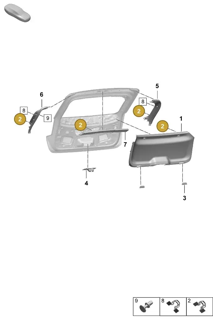 9A786727610 — Porsche Macan (2024-2024) diagram p61807350, position 2