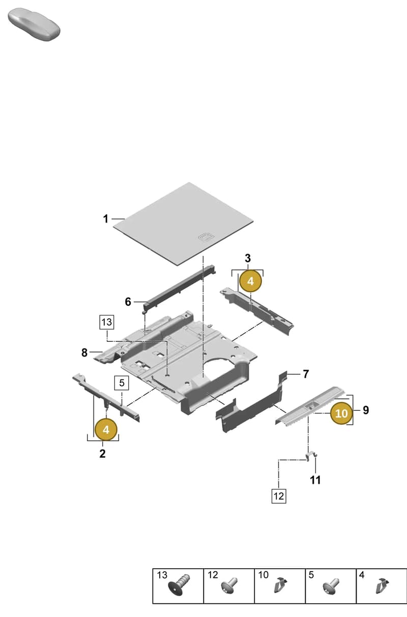 9A786727610 — Porsche Macan (2024-2024) diagram p61807550, position 4+10
