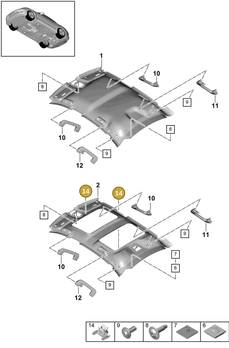 9A7867289 — Porsche Panamera (2016-2020) diagram p49807015, position 14