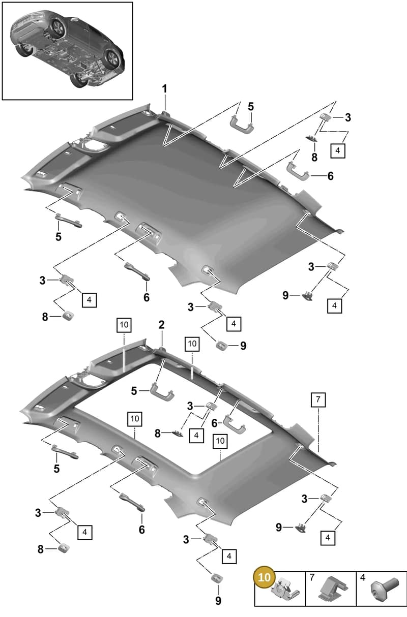 9A7867289 — Porsche Cayenne (2017-2023) diagram p51807030, position 10