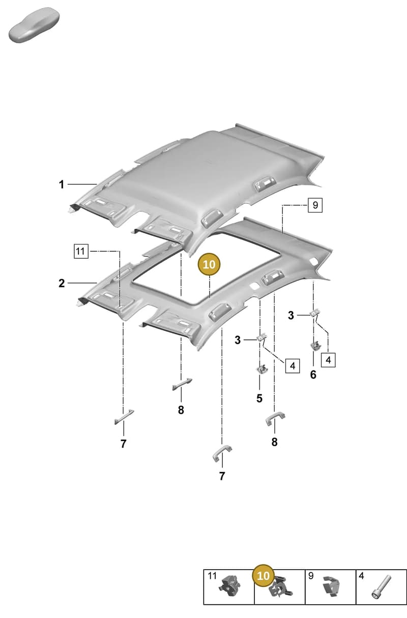 9A7867289 — Porsche Macan (2024-2024) diagram p61807300, position 10