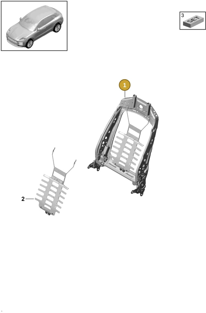 9A788104600 — Porsche Macan (2018-2022) diagram p52817010, position 1