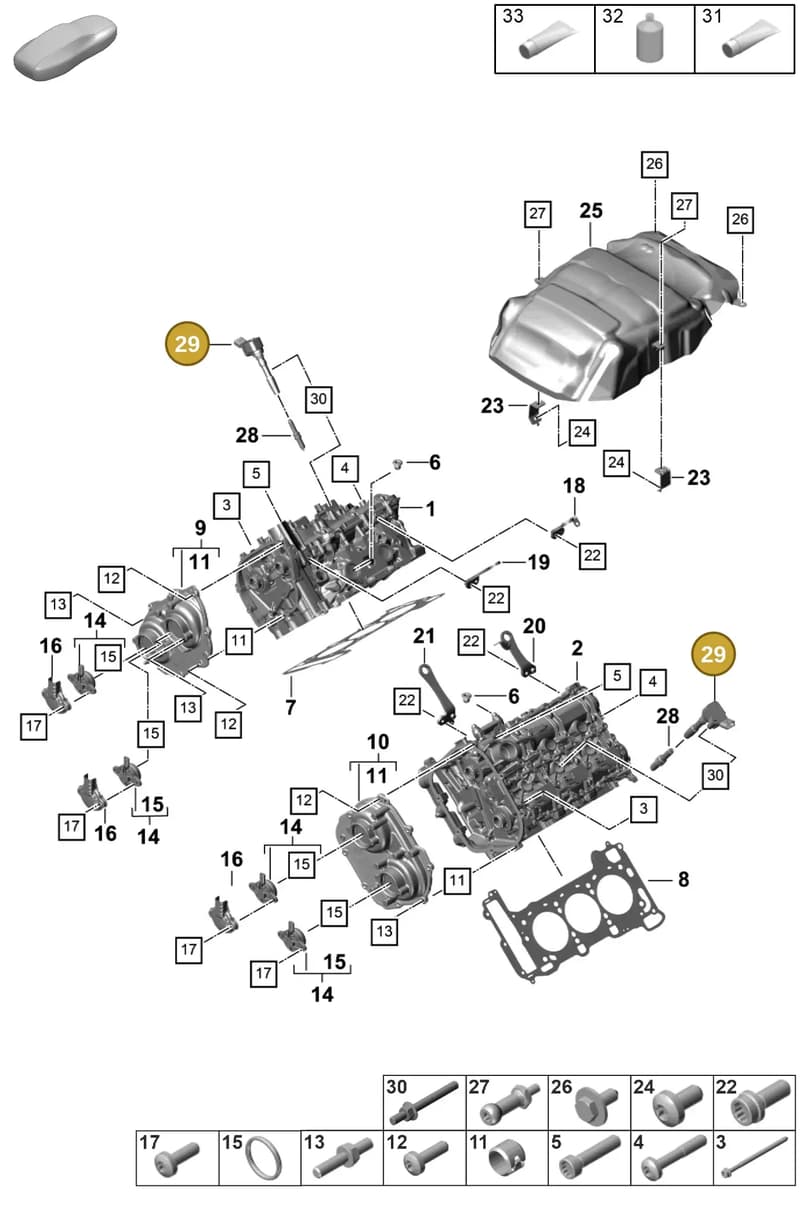 9A7905110 — Porsche Panamera (2020-2023) diagram p58103010, position 29