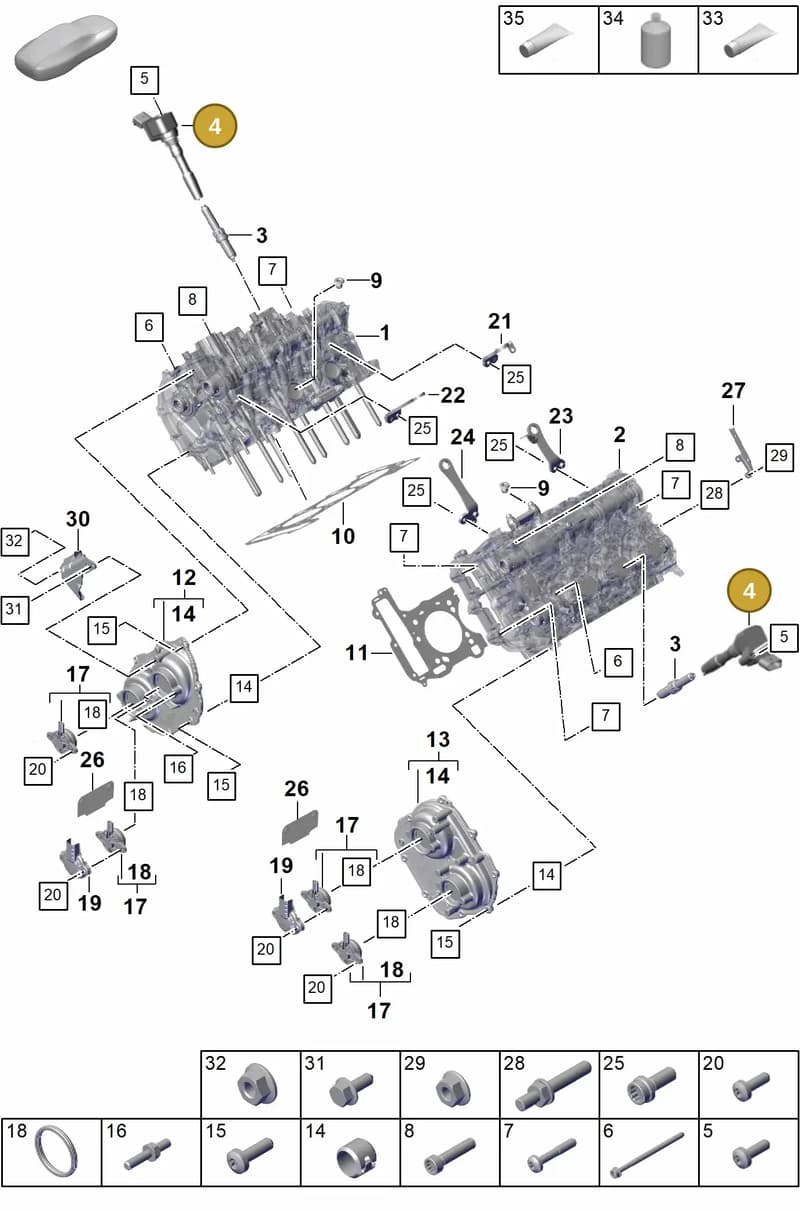 9A7905110 — Porsche Cayenne Coupe (2023-2023) diagram p60103010, position 4