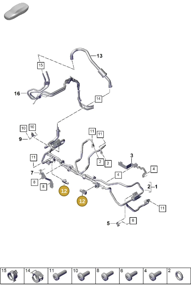 9A7906052 — Porsche Cayenne Coupe (2023-2023) diagram p60107330, position 12