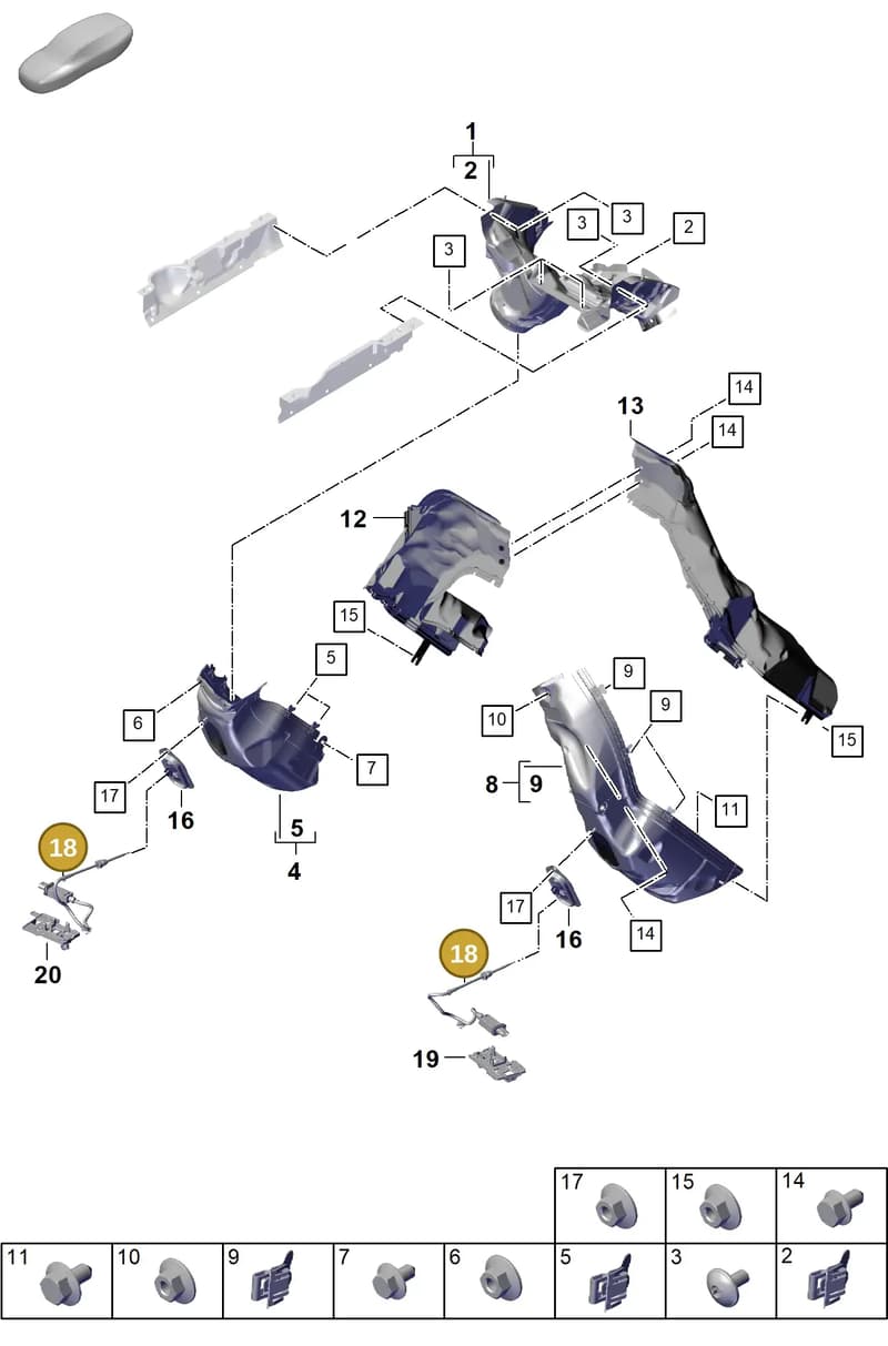 9A7906088 — Porsche Panamera (2023-2025) diagram p62202410, position 18