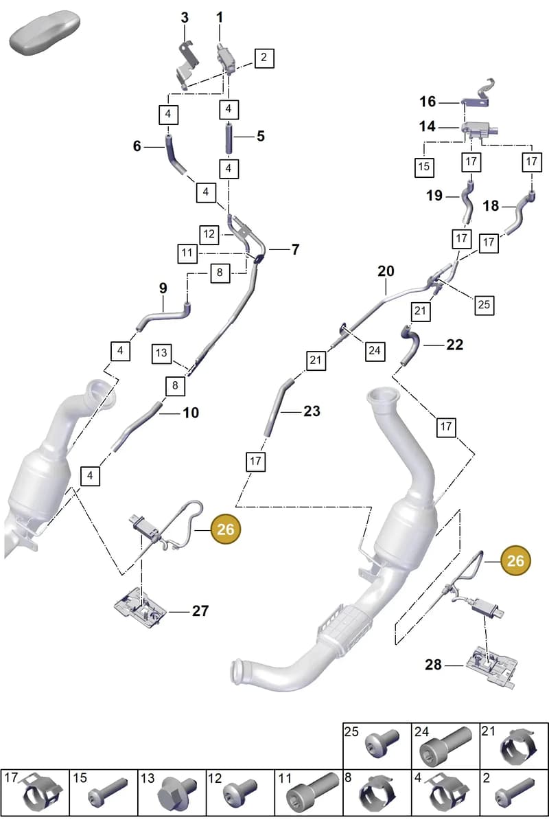 9A7906088 — Porsche Panamera (2023-2025) diagram p62202300, position 26