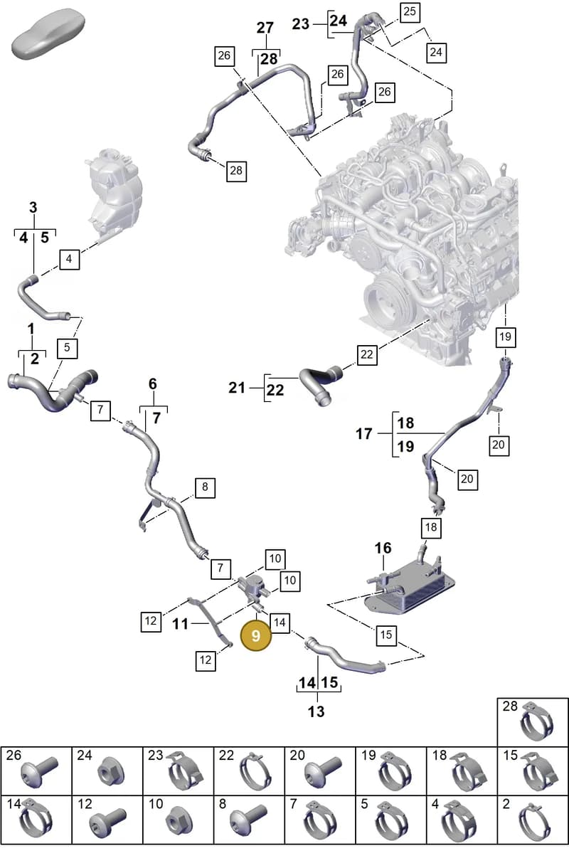 9A790645703 — Porsche Panamera (2023-2025) diagram p62105330, position 9