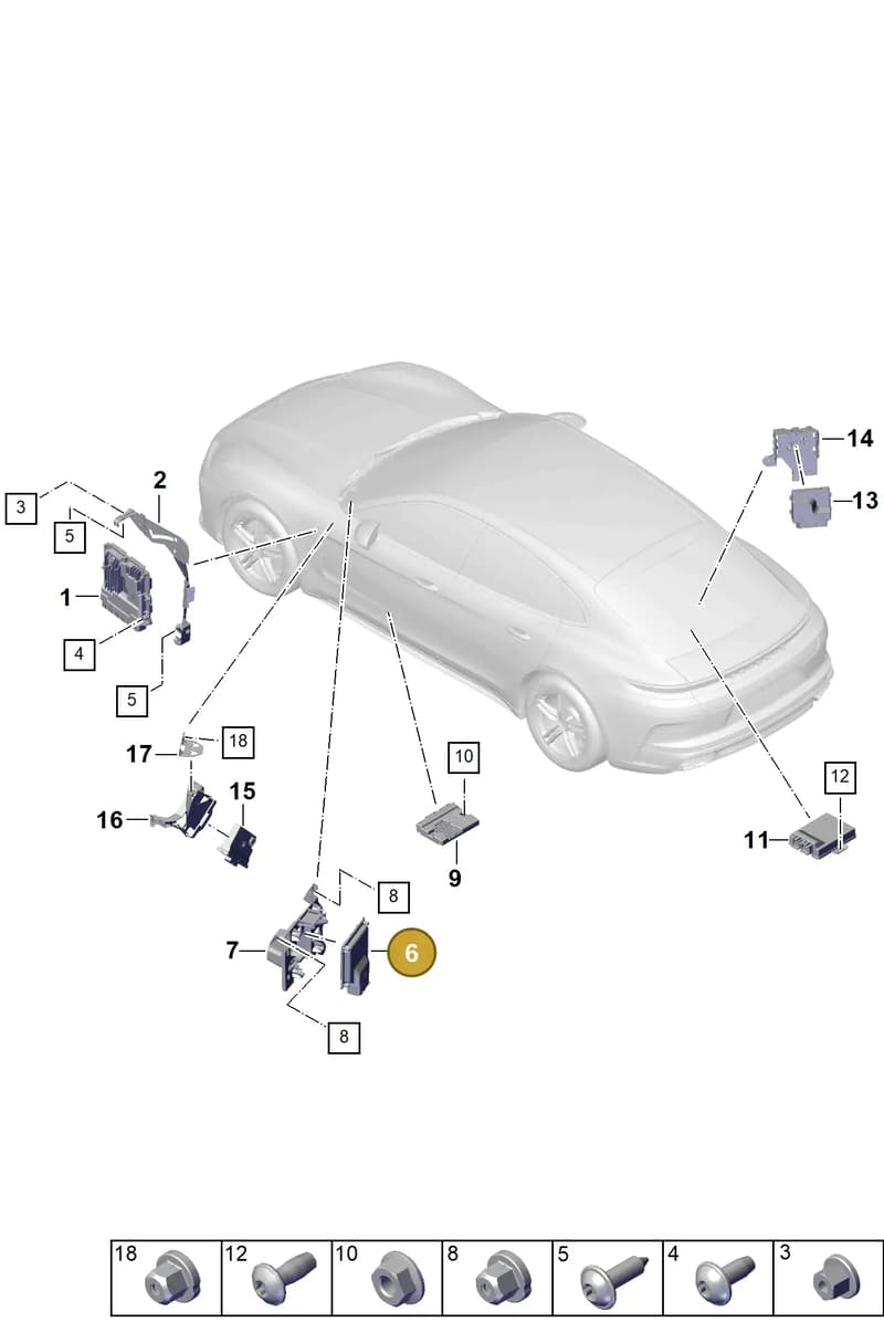 9A7906555 — Porsche Panamera (2023-2025) diagram p62901000, position 6