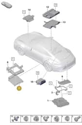 9A7906555 Porsche Control Unit