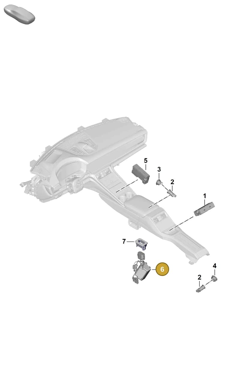 9A790715512 — Porsche Panamera (2023-2025) diagram p62905700, position 6