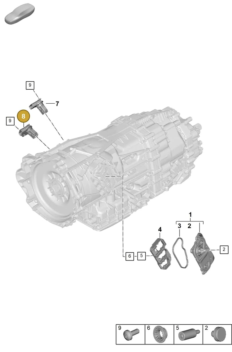 9A7907226A — Porsche Panamera (2023-2025) diagram p62302040, position 8