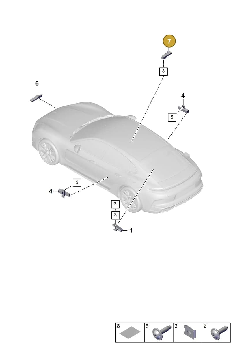9A790724710 — Porsche Panamera (2023-2025) diagram p62911400, position 7