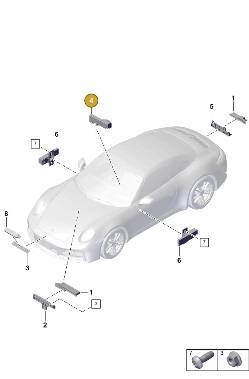 9A790724710 — Porsche 911 (2024-2025) diagram p63911400, position 4