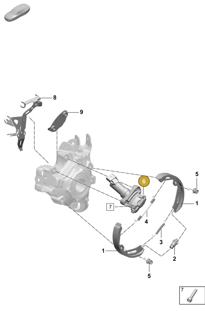 9A790761500 — Porsche Taycan Sport Turismo (2023-2025) diagram p64603500, position 6