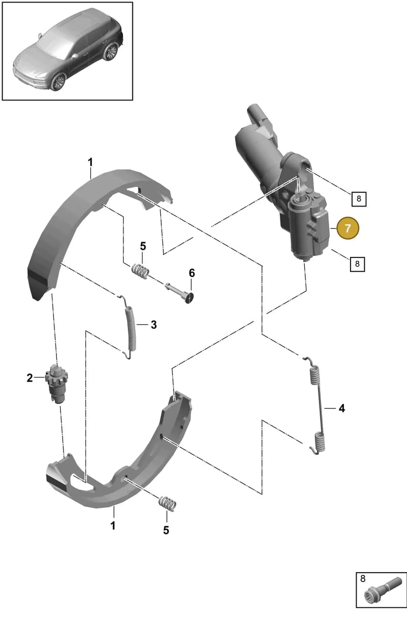 9A790761600 — Porsche Cayenne (2017-2023) diagram p51603050, position 7