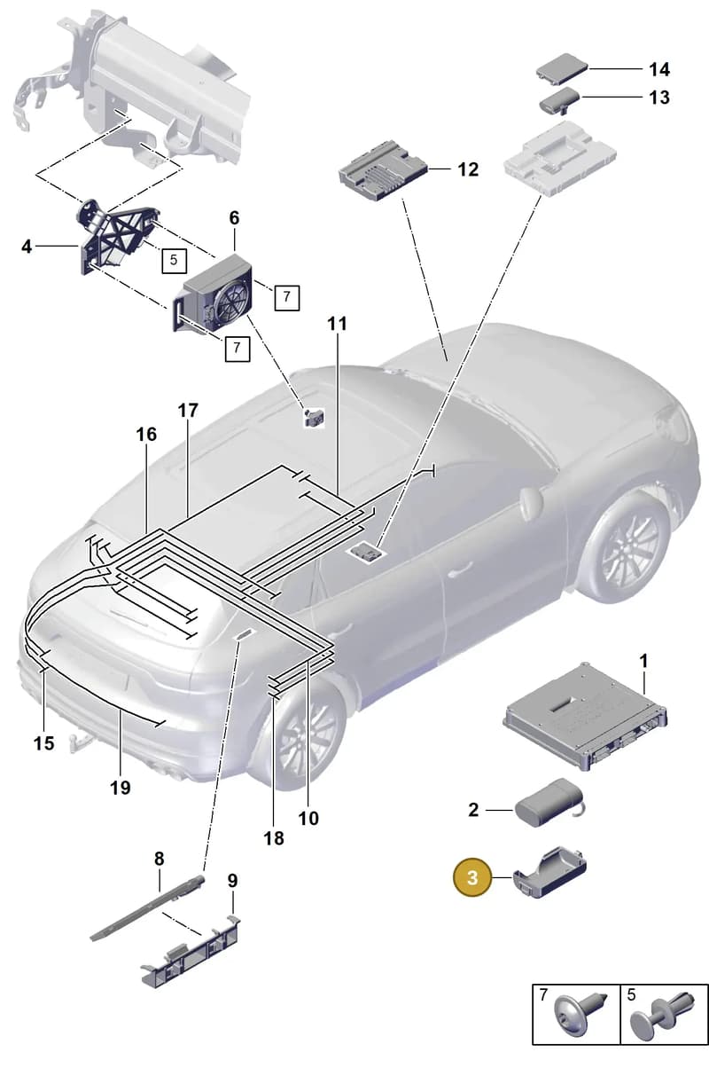 9A7907729 — Porsche Cayenne Coupe (2023-2023) diagram p60901500, position 3