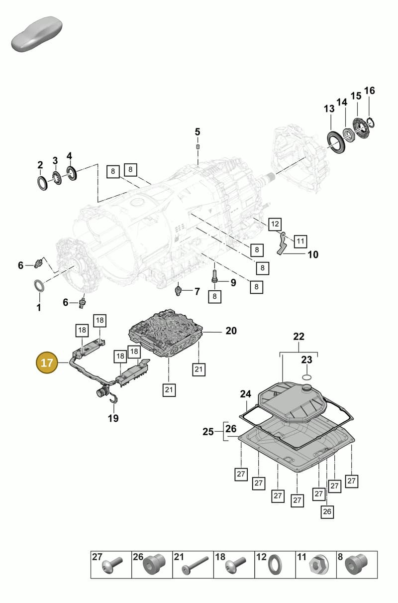 9A7907998B — Porsche Panamera (2023-2025) diagram p58320100, position 17