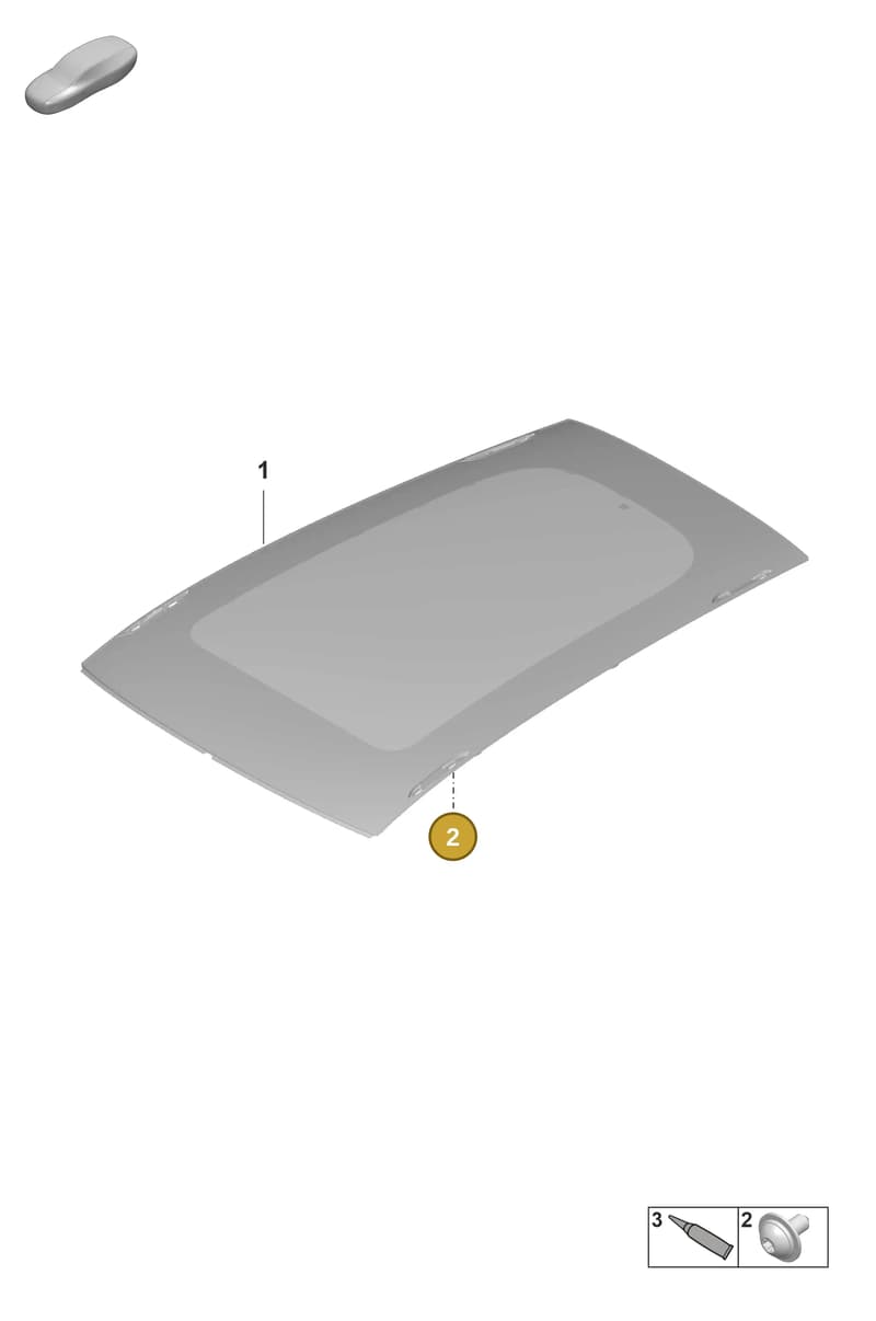 9A791166901 — Porsche Taycan Sport Turismo (2019-2024) diagram p56811050, position 2
