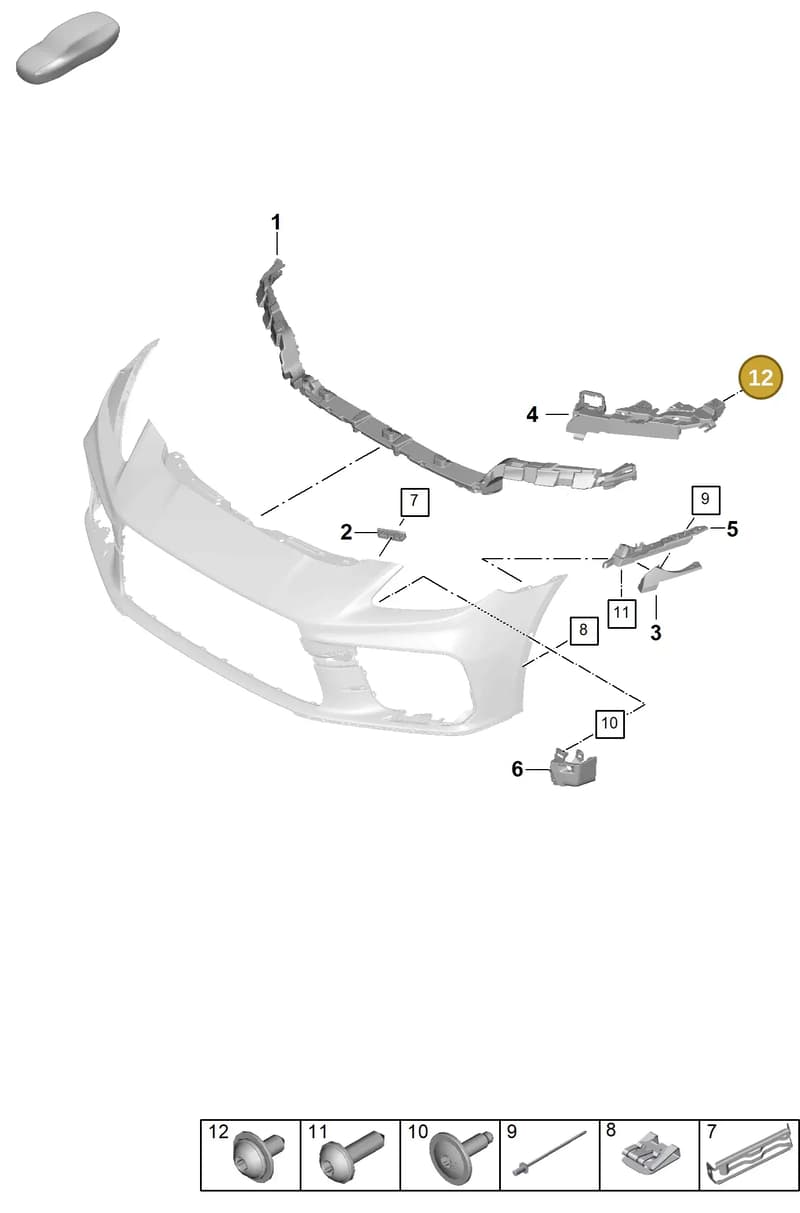 9A791166901 — Porsche Panamera (2023-2025) diagram p62802210, position 12