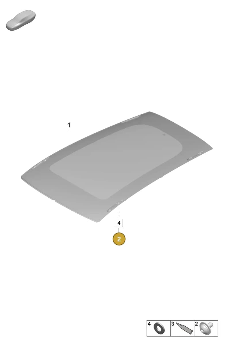 9A791166901 — Porsche Taycan Sport Turismo (2023-2025) diagram p64811050, position 2