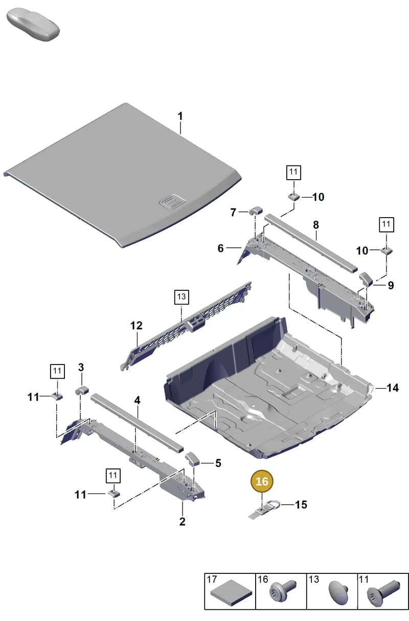 9A791194602 — Porsche Cayenne Coupe (2023-2023) diagram p60807550, position 16