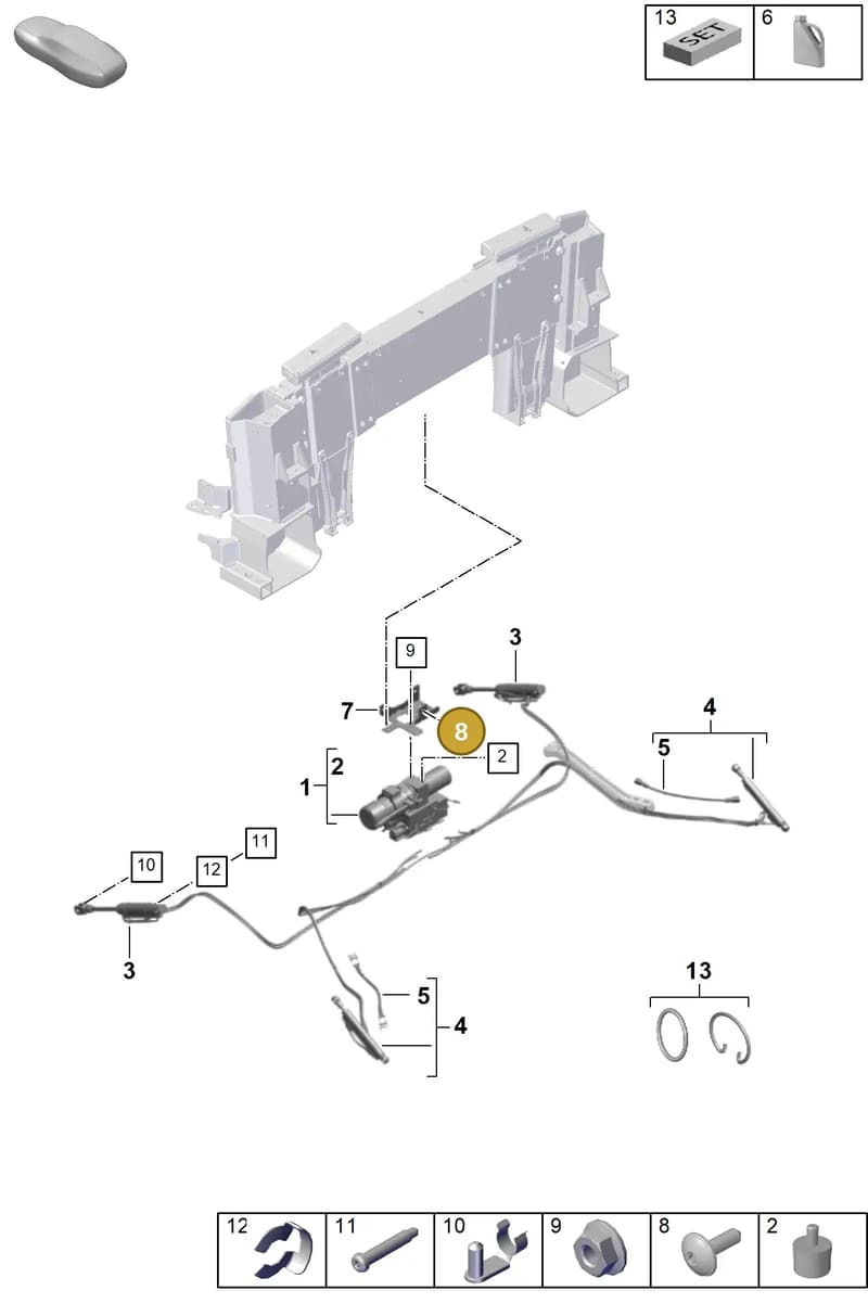 9A791261301 — Porsche 911 (2024-2025) diagram p63811460, position 8