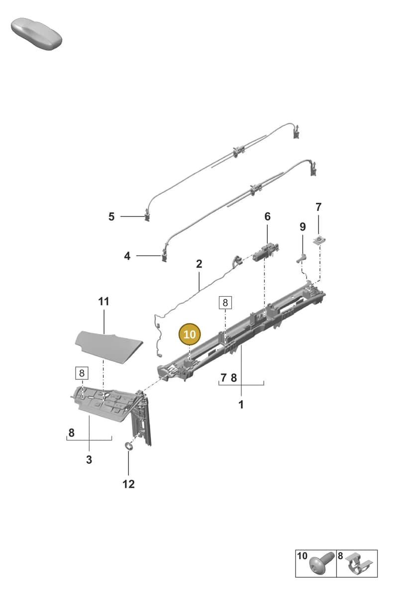 9A791261301 — Porsche 911 (2024-2025) diagram p53811400, position 10