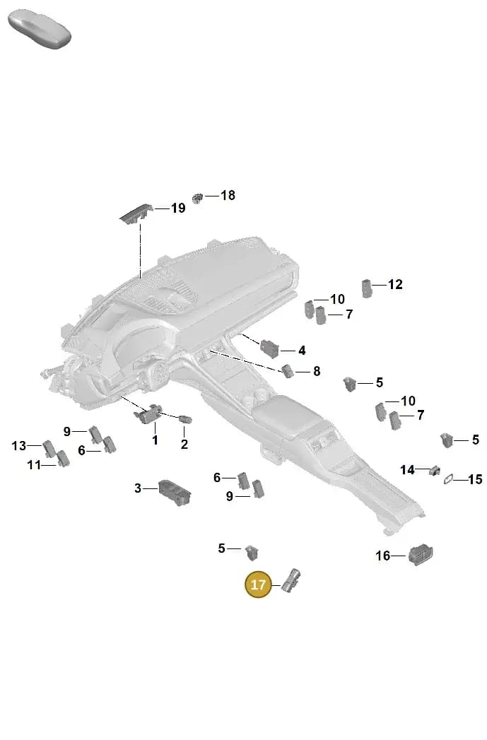 9A7915211 — Porsche Panamera (2023-2025) diagram p62905600, position 17