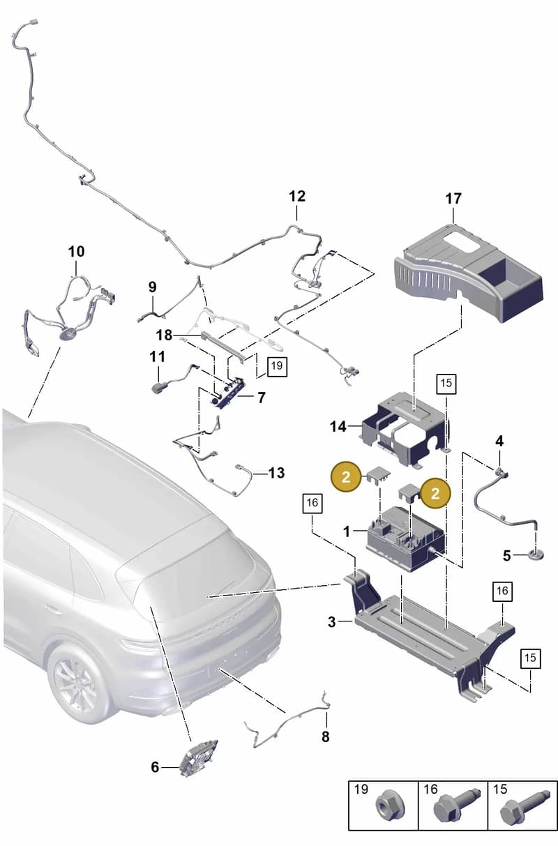 9A791542600 — Porsche Cayenne Coupe (2023-2023) diagram p60902400, position 2