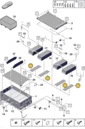 9A791547410 Porsche Thermal Padding for Cooling Unit