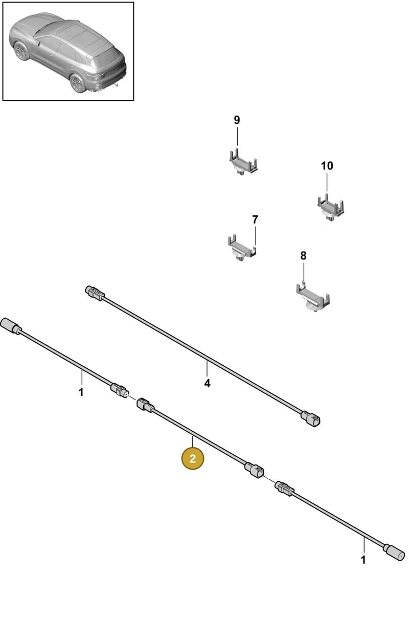 9A7915989B — Porsche Cayenne (2017-2023) diagram p51911020, position 2
