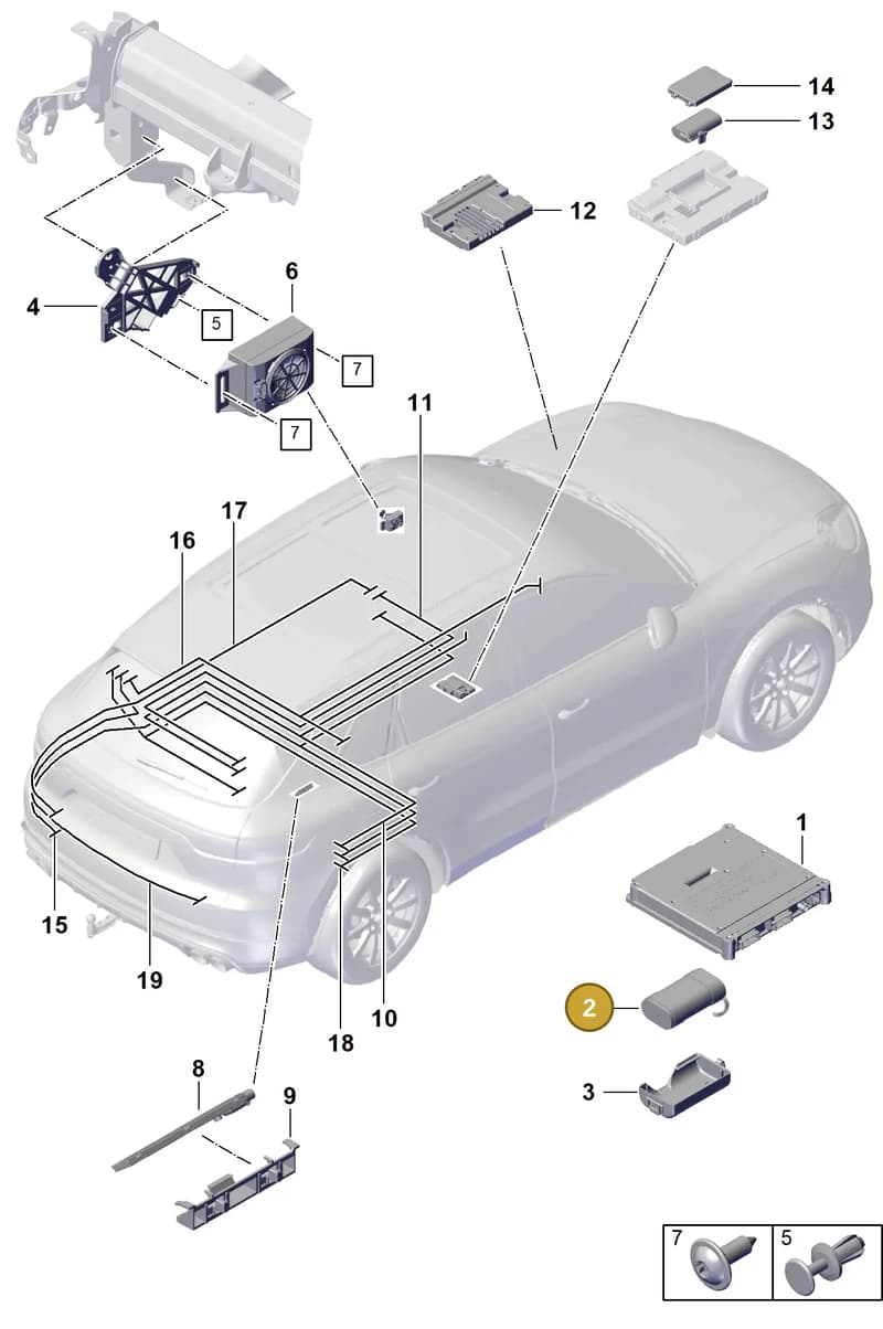 9A7915989 — Porsche Cayenne Coupe (2023-2023) diagram p60901500, position 2