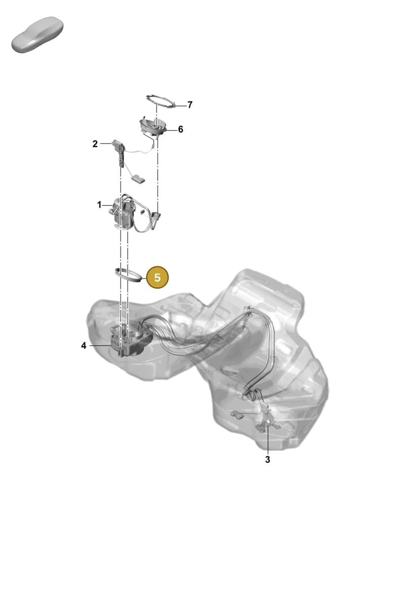 9A791913320 — Porsche Panamera (2023-2025) diagram p58201050, position 5
