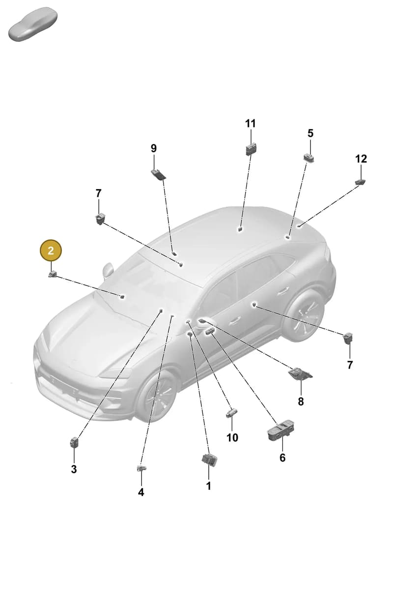9A791923700WGI — Porsche Macan 4 (2024-) diagram p61905500, position 2