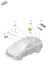 9A791927900 Porsche Loudspeaker