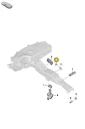 9A7919341009B9 Porsche Spring Pin (Black 9B9)