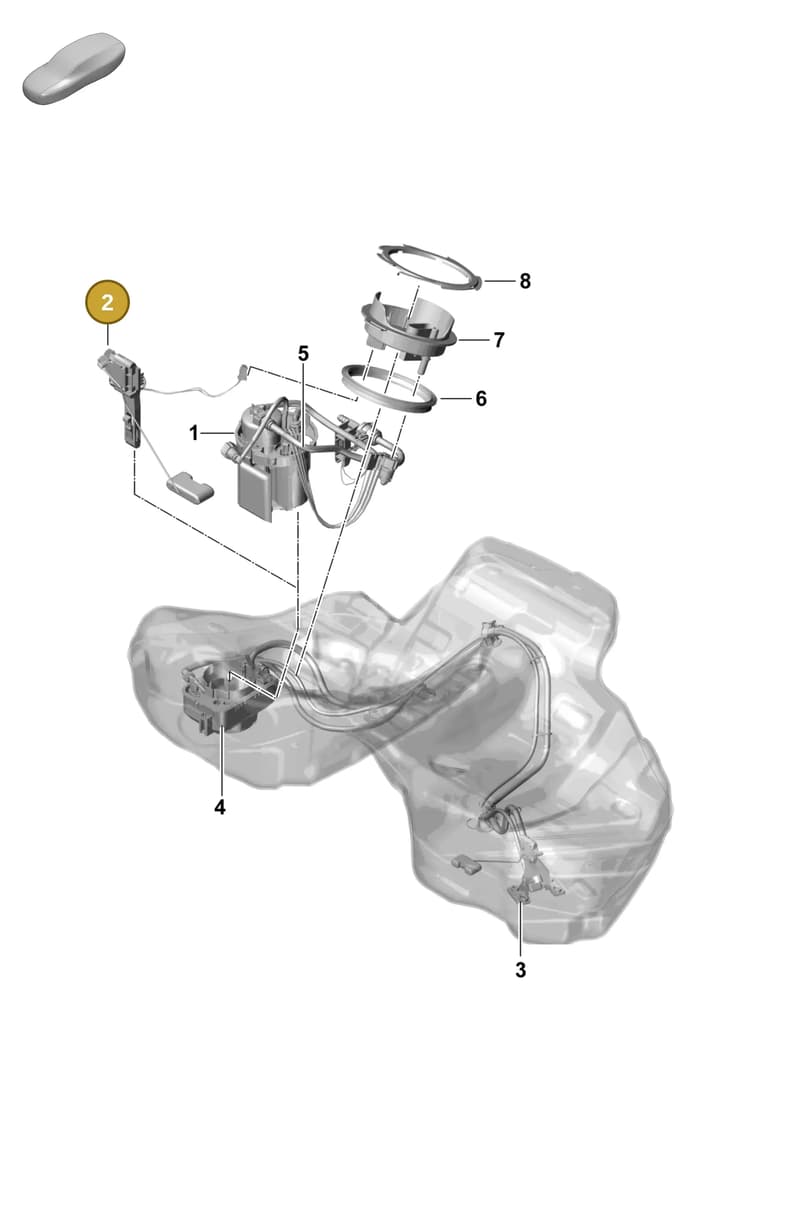 9A791967300 — Porsche Panamera (2023-2025) diagram p58201060, position 2